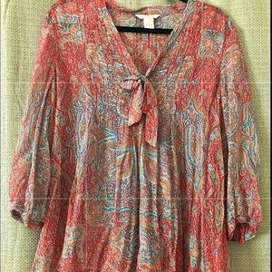 Sundance Sheer Paisley Tunic